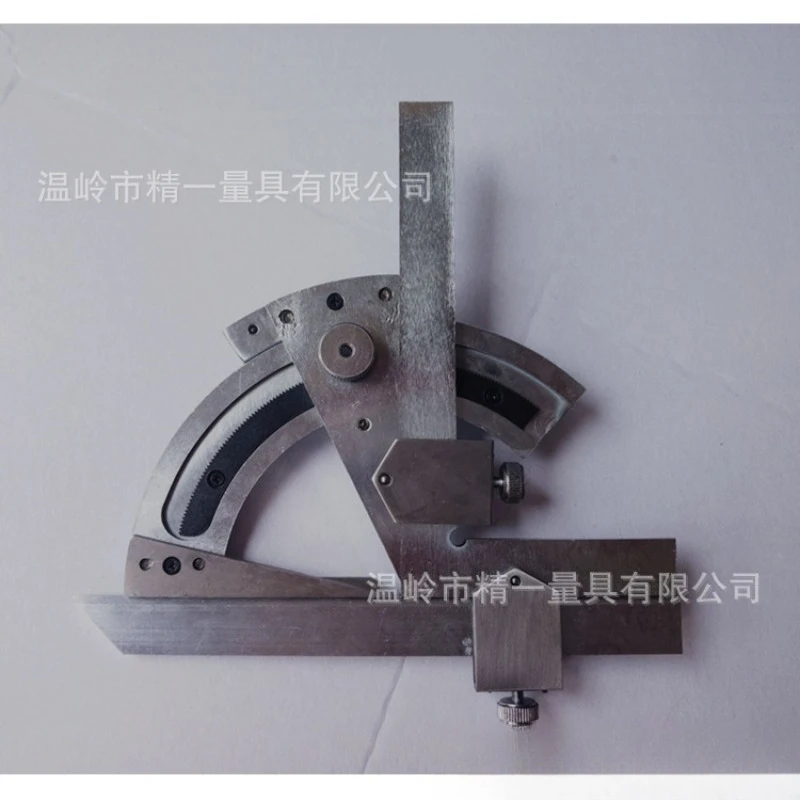Fine Adjust Universal Angle Ruler 0-320° Stainless Steel Quenched Protractor Without Parallax Error