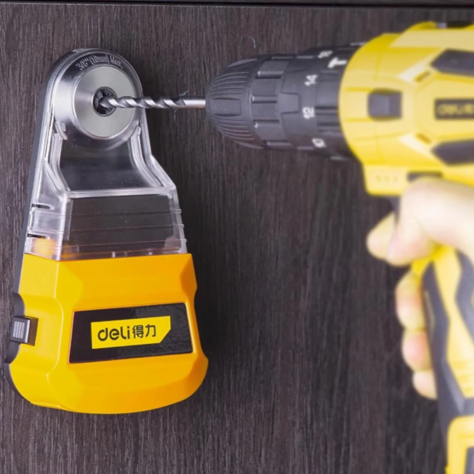 

Vacuum Adsorption Automatic Dust Collector, Portable Wall Vacuum Drill Cordless Dust Cleaning Tool, Suitable for 10mm Electric D