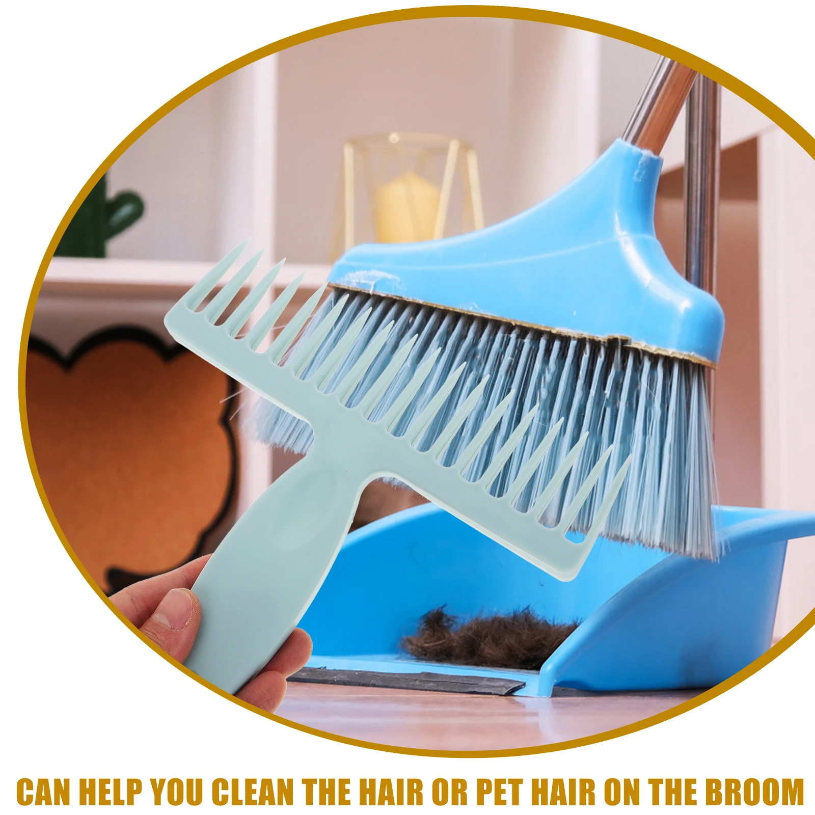 

2pcs Hair Removal Comb Broom Cleaning Tool De linting Teeth Carpet Broom Handheld Dust Remover Sweep Brush Home Supplies