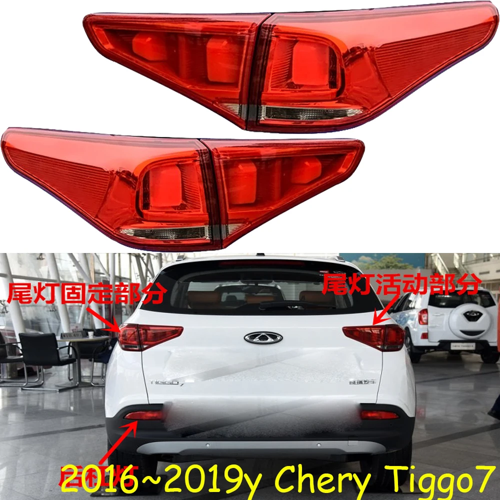 

1 шт. автомобильные аксессуары бампер Tiggo 7 задний фонарь Chery Tiggo7 задний фонарь задний фонарь 2016 ~ 2019y автомобильные аксессуары Tiggo7 противотуманная фара