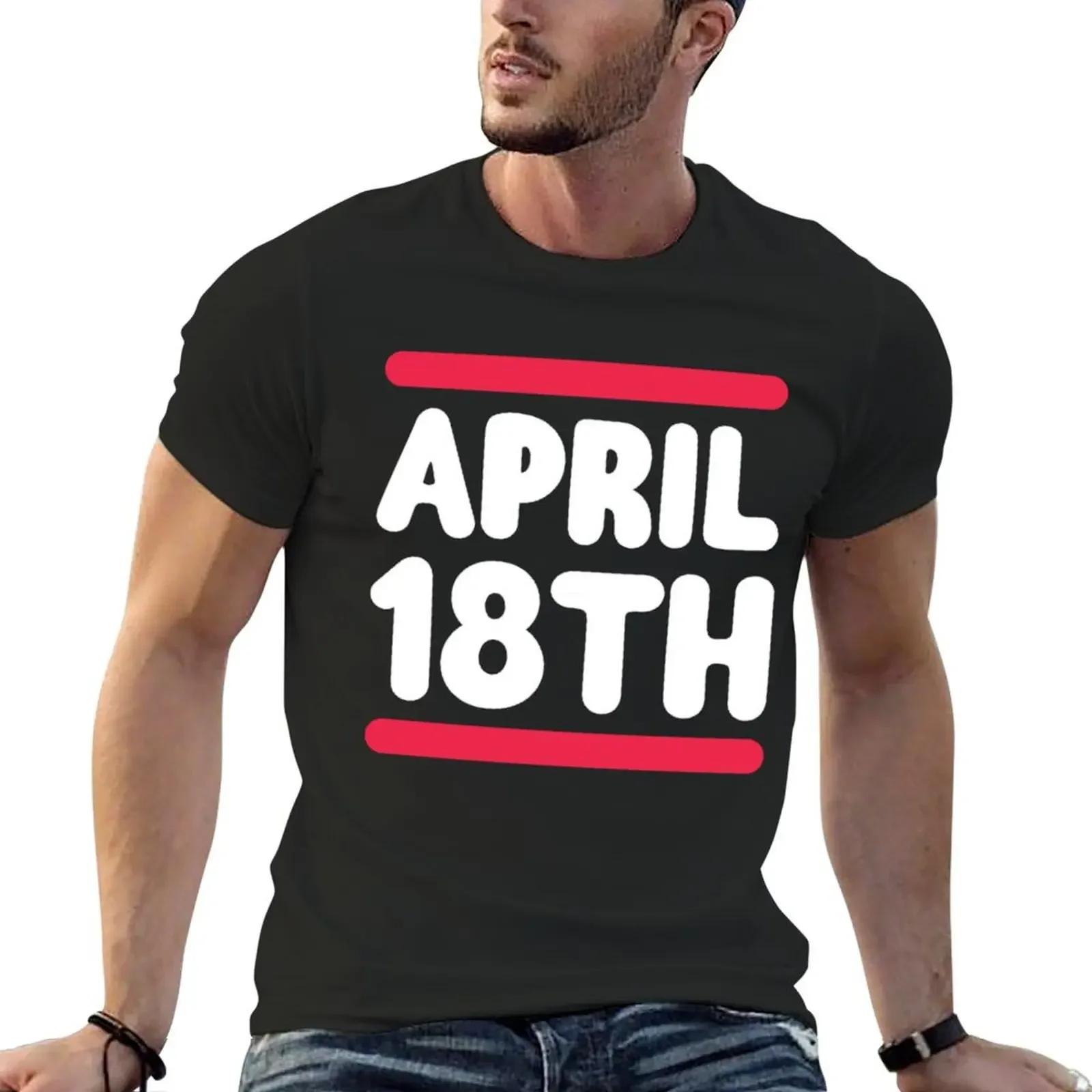 

jim jefferies april 18 funny T-Shirt shirts graphic sports fans customs design your own blue archive Short sleeve tee men