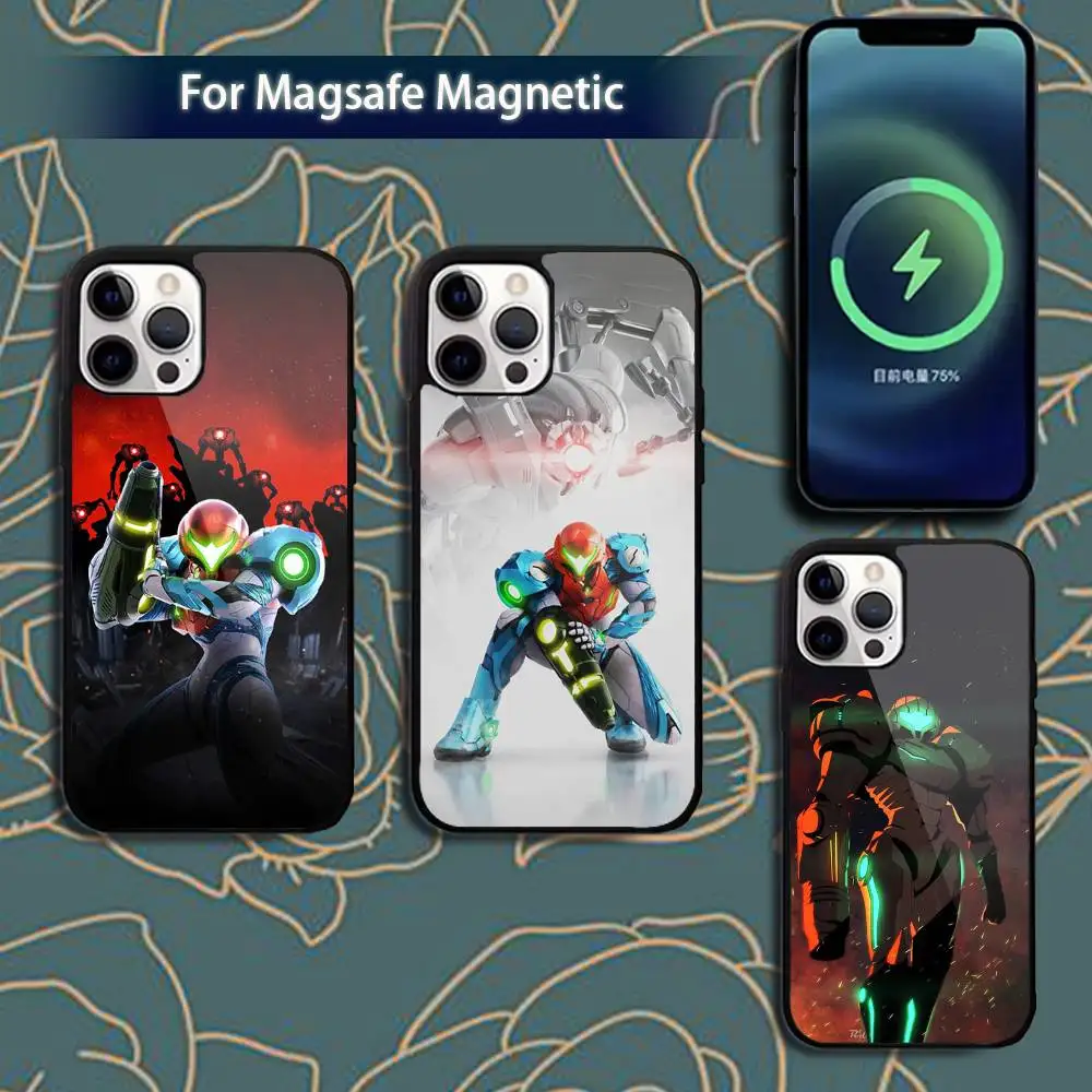 

Game M-Metroid Phone Case For iPhone 16,15,14,13,12,11,Pro,Max,Plus,Mini,Magsafe,Magnetic Wireless Charging Case