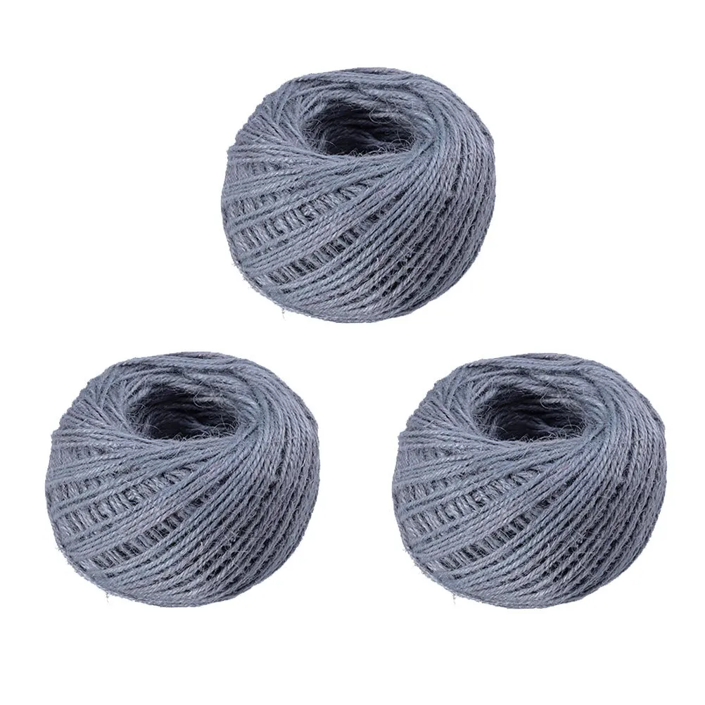 

3 pcs 50M Colored Hemp Rope 2Mm Natural Hemp String For Diy Crafts Wedding Decoration Garden Twine Reusable Cord Rope String