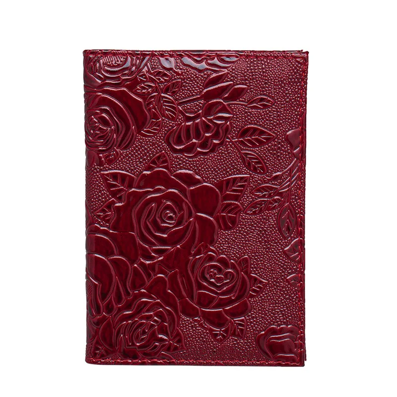 Fashion Flowers Passport Cover Women Travel Wallet Case for Passports Cute Passport Proctector Ladies Gift