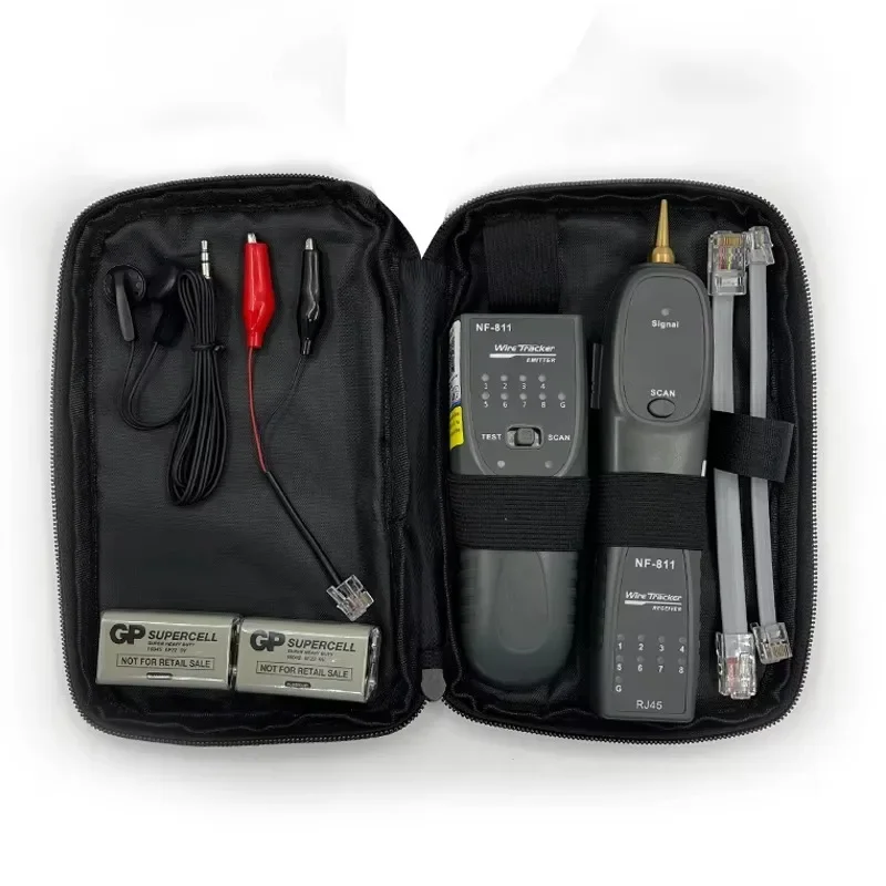 Professional Network Cable Tester RJ45 RJ11 Wire Tracer Fault Locator 60V Anti-Burn Cable Testing Tool (NOYAFA) NF-811