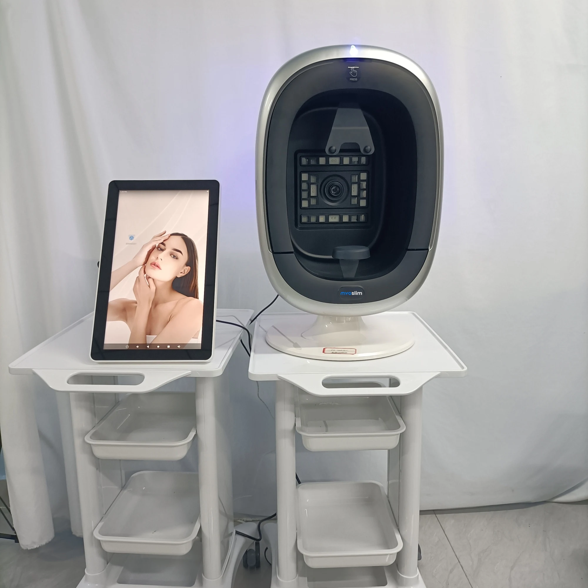 Professionelle Hautanalyse 3D AI Gesichtshautanalysator Erkennung Hautprobleme Diagnose Hautprobleme Analyse