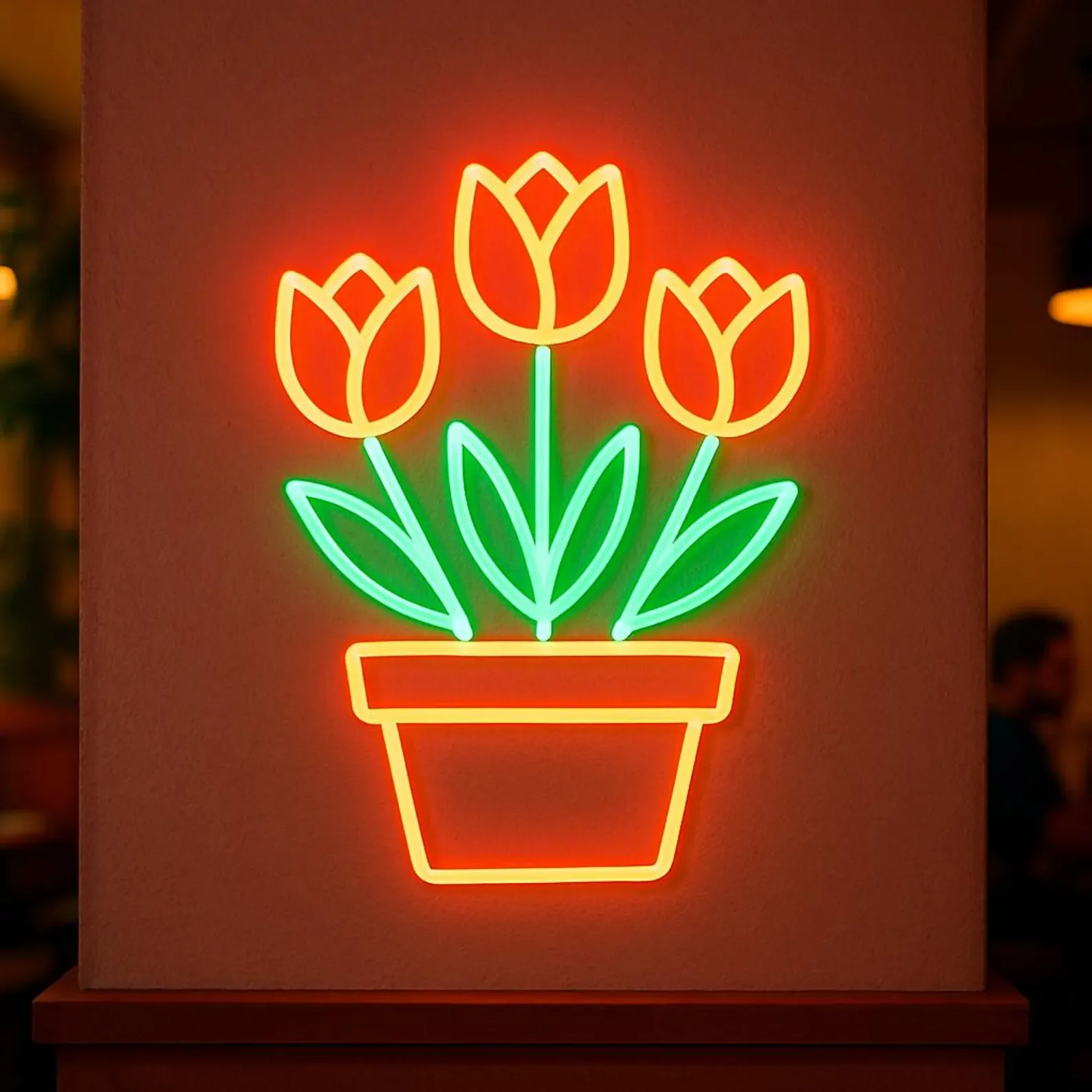 

Flower Pot Neon Sign, Flower Shop LED Sign,Gift Idea for Plant Lovers, Neon Flowerpot Decor,Beautiful Flower Art Decor