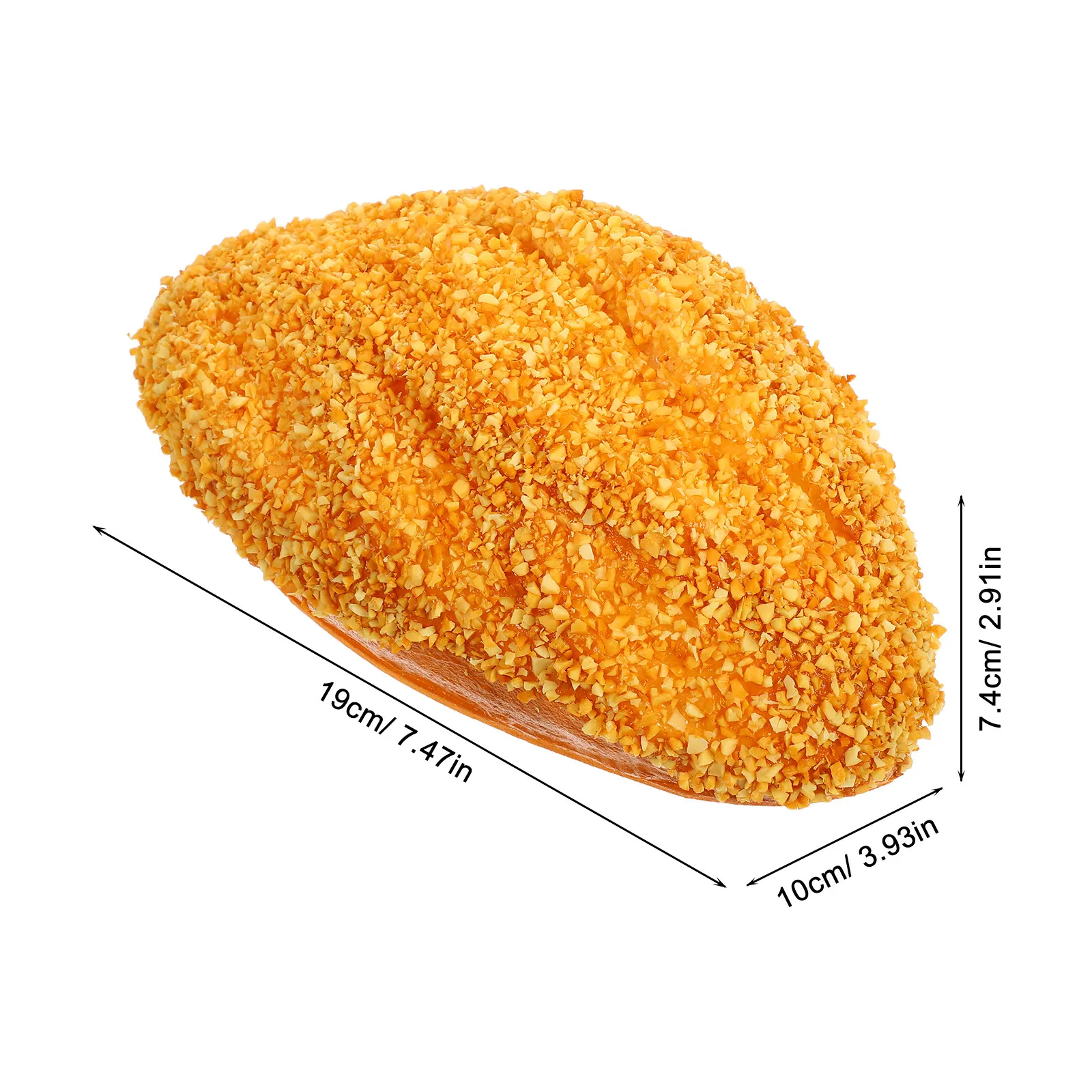 2Pcs Artificial Bread Ornament Set Realistic Faux Loaf for Kitchen Decor Bakery Window Display Photography Prop Montessori