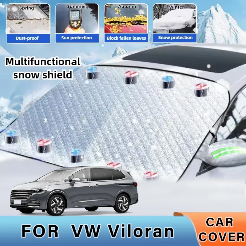 

Thickened Car Now Sunshade Windshield Cover With 5/9 Magnets UV Protection Anti Snow Sunlight For Volkswagen Viloran