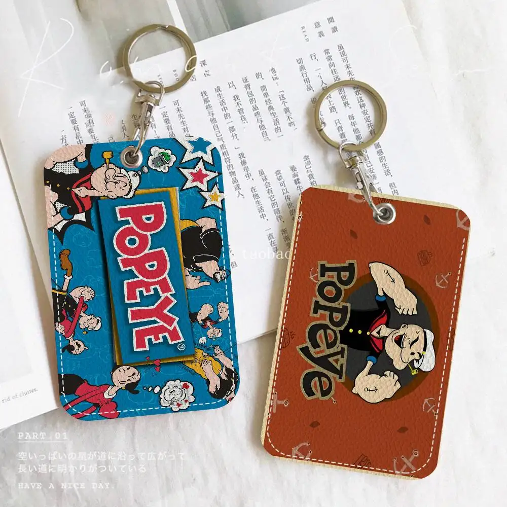 

Брелок-держатель для банковских карт, проездных на метро и автобус, ID-карт и пропусков в здание в стиле аниме (Попай)