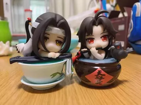 Original Mo Dao Zu Shi Q Version Figure Wei Wuxian Wangji Wen Ning Jin Ling Si Zhui Jiang Cheng Pvc Model Doll Kids Toy Gift