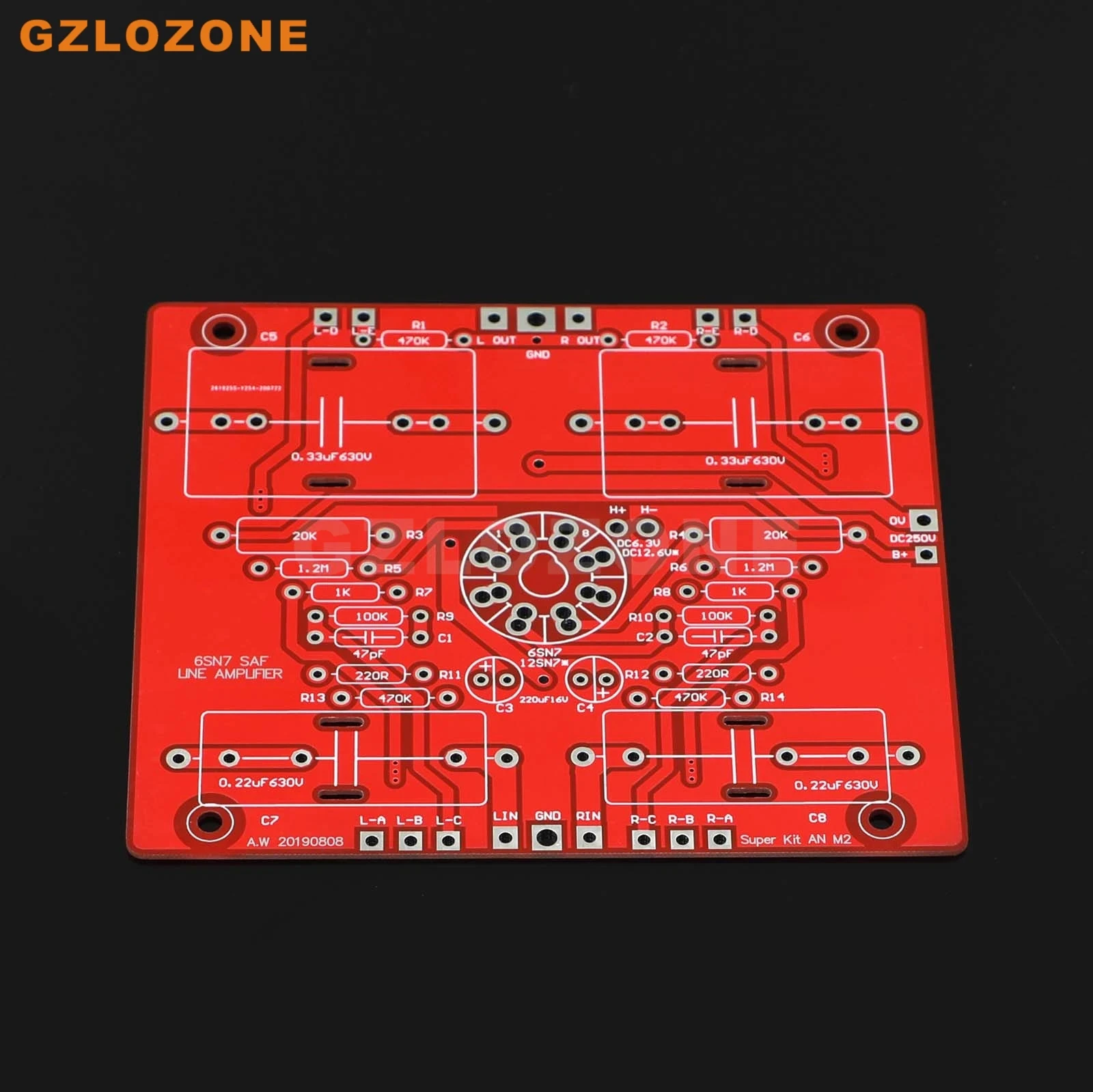 HI-END Base on M2 Line Circuit 6SN7 Tube Preamplifier bare PCB