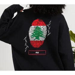 Lebanese Hoody for Friend Lebanon Art Sweatshirt Flag Long Sleeve Hoodies Beirut Crewneck Autumn Winter Sweatshirt Lebanese Tops