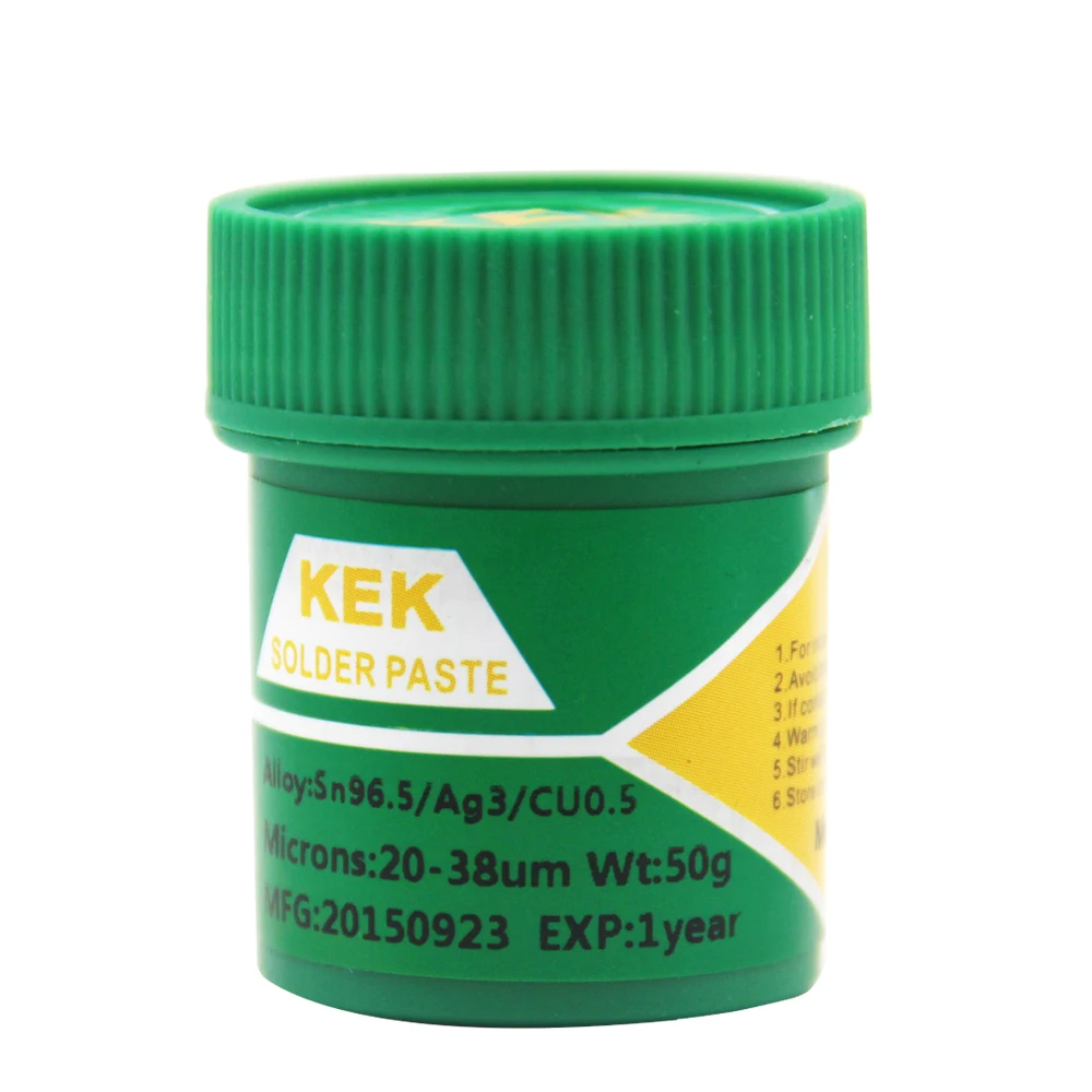 Bleifreie silberhaltige Lotpaste, stark leitend Sn96.5Ag3.0Cu0.5 Lotpaste, Schmelzpunkt: 217 ° C