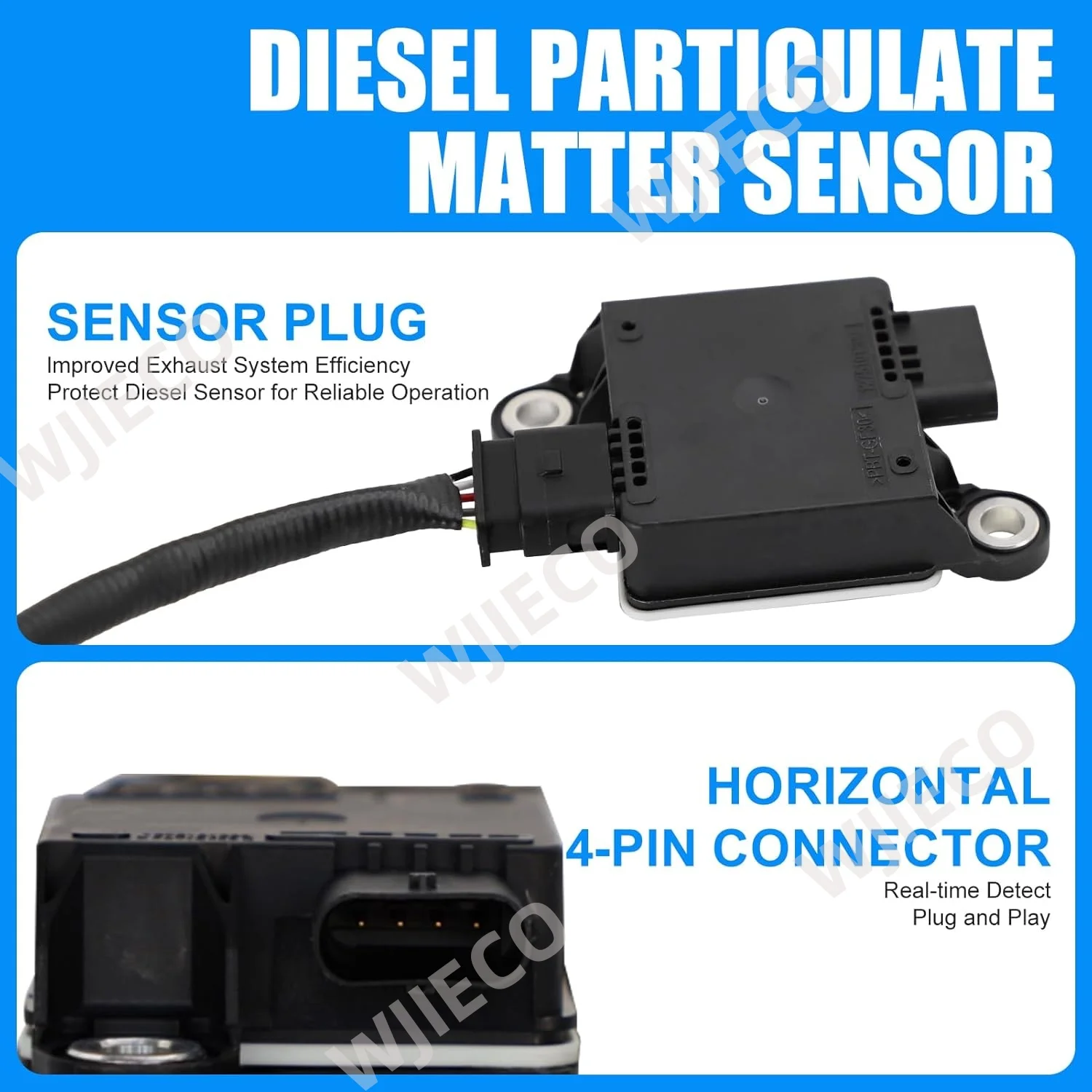 Sensor de partículas PM adequado para automotivo 0281006766 0281006767 HC3Z-5L239-D 2016-2019 F-250/F-350/F-450/F-550 Super