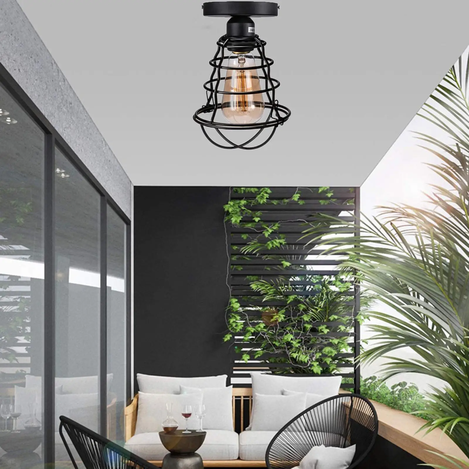 

Ceiling Light Semi Flush mountinging Lighting for Corridor Balcony Entryway