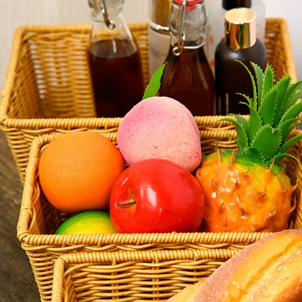 

Твердость плетеных корзин из ротанга, плетеные сервировочные корзины ручной работы, 10 стилей, сервировочная настольная витрина для ресторана, разноцветные