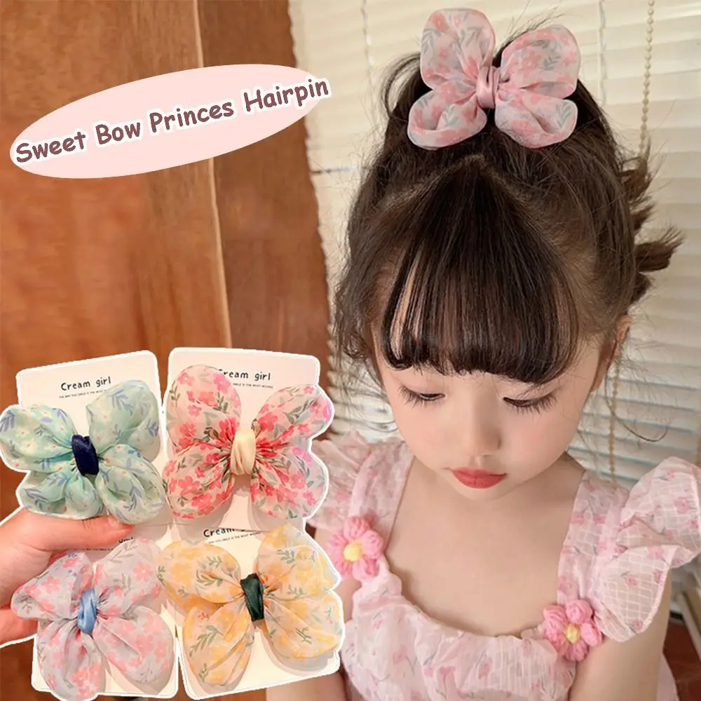 

Cloth Solid Color Girls Headwear Summer Kids Headwear Girls Fairy Hairpin Bow Hair Clip Children Hairpin Korean Style Barrettes