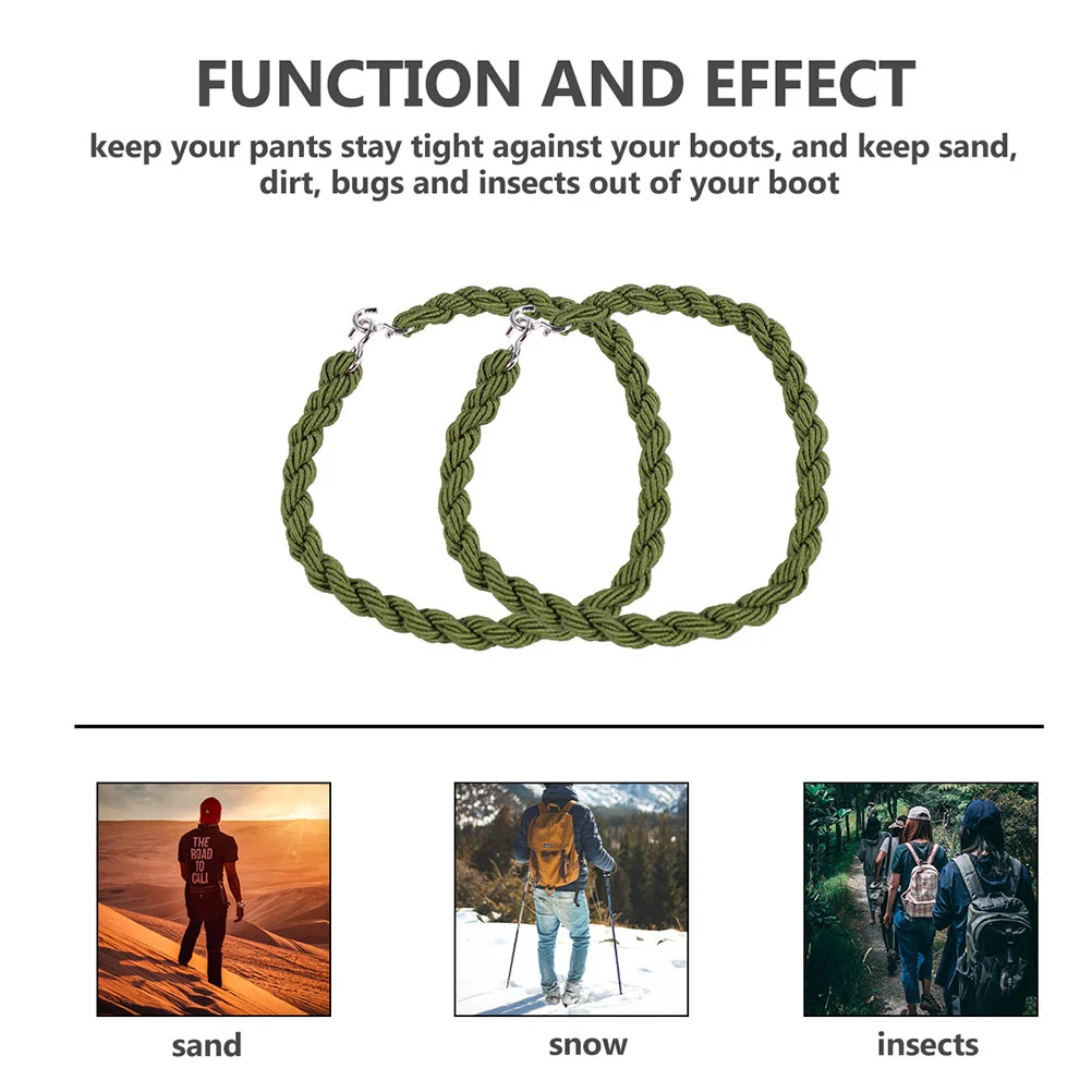 

Elastic Braided Rope Camping Leggings Ropes Outdoor Activity Gear Trousers Tightening Belt Boot Strap High Elastic Band