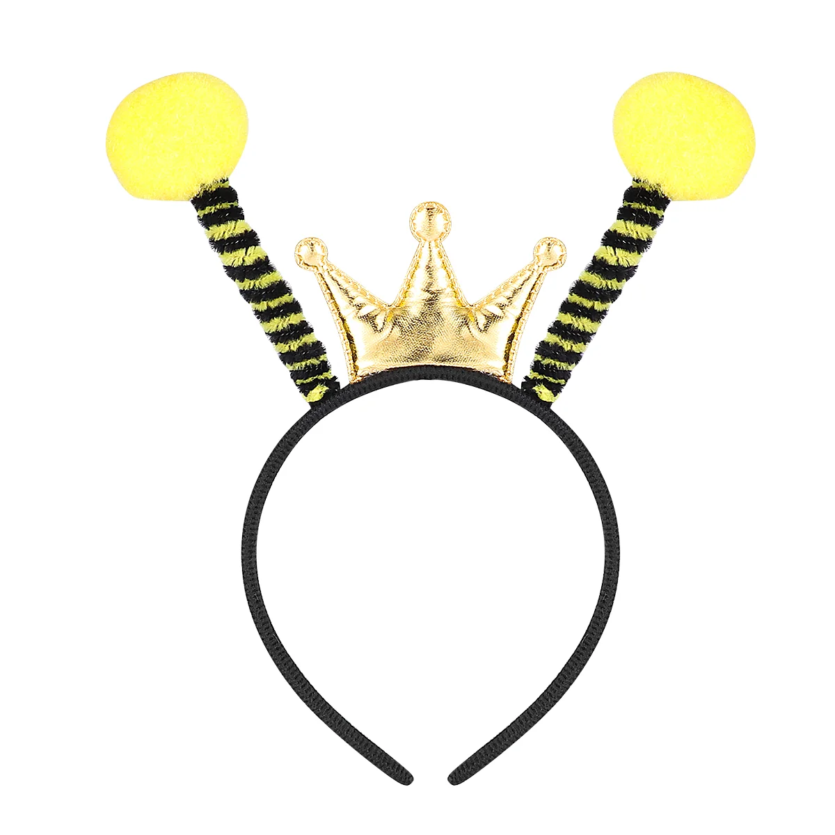 Yellow Tentacle Headband Headwear Bee Ant Fly Ladybug Antenna Ball Hair Dress Party Favors