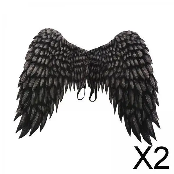 

2x Elegant Adult Angel Wings Fairy Costume Accessories for Festive Occasions