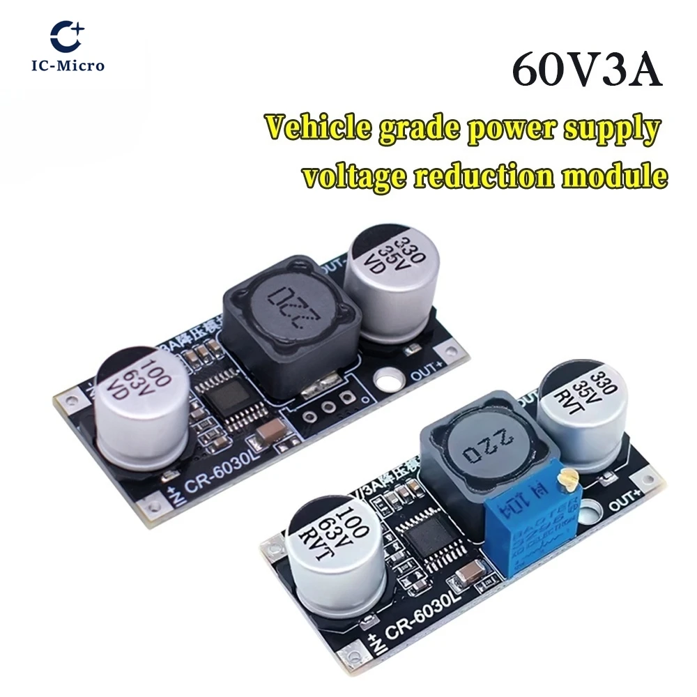XZG DC-DC Adjustable Step Down Power Supply Module 3A 60V to 2-34V 3.3V 5V 12V 24V Automotive Buck Board Converter Regulator