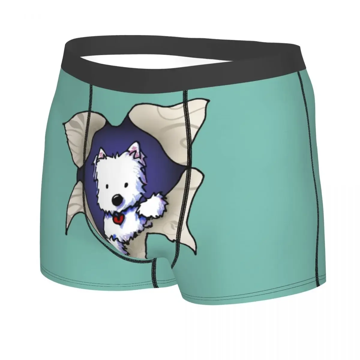 Cute Westie Dog Boxer Shorts For Men 3D Printed Male West Highland White Terrier Underwear Panties Briefs Breathbale Underpants