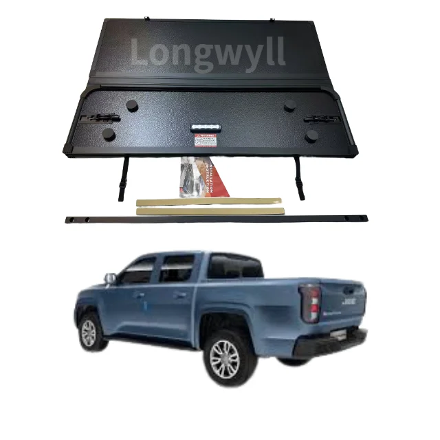 

Customized Truck Canopy For JMC Grang Avenue Aluminum High-quality Hard Tri-Fold Cover Pickup Sliding Tonneau Cover