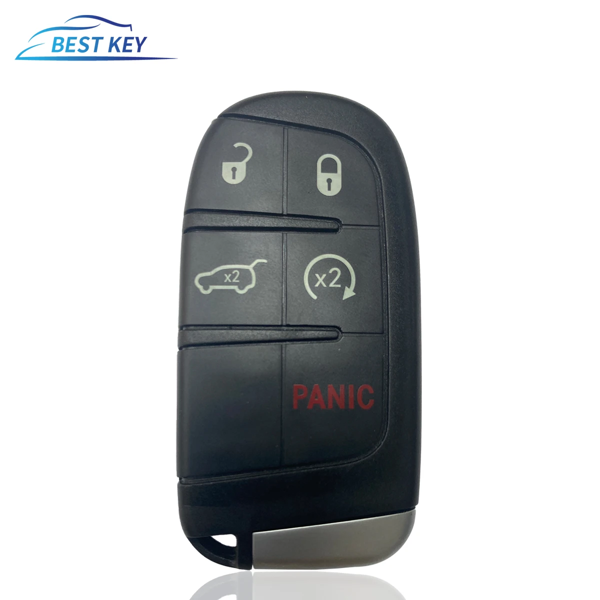 BEST KEY 5 Button Replacement Car Keyless Smart key shell For Dodge Charger Challenger For Jeep Grand Cherokee For Chrysler 300C