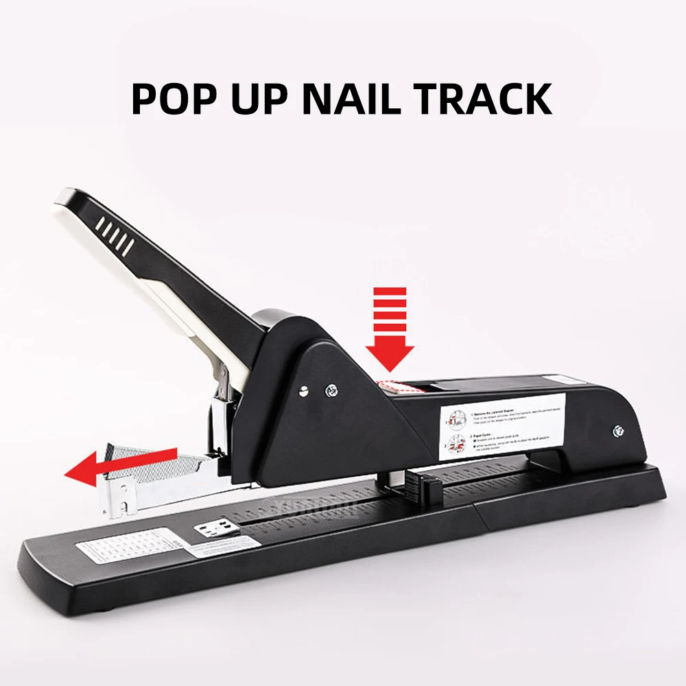 50LH Long Arm Saddle Stapler – 200 Sheets, Heavy Duty, Large Format Middle Seam / Booklet Stapler, Effort-Saving Stapling - view 3