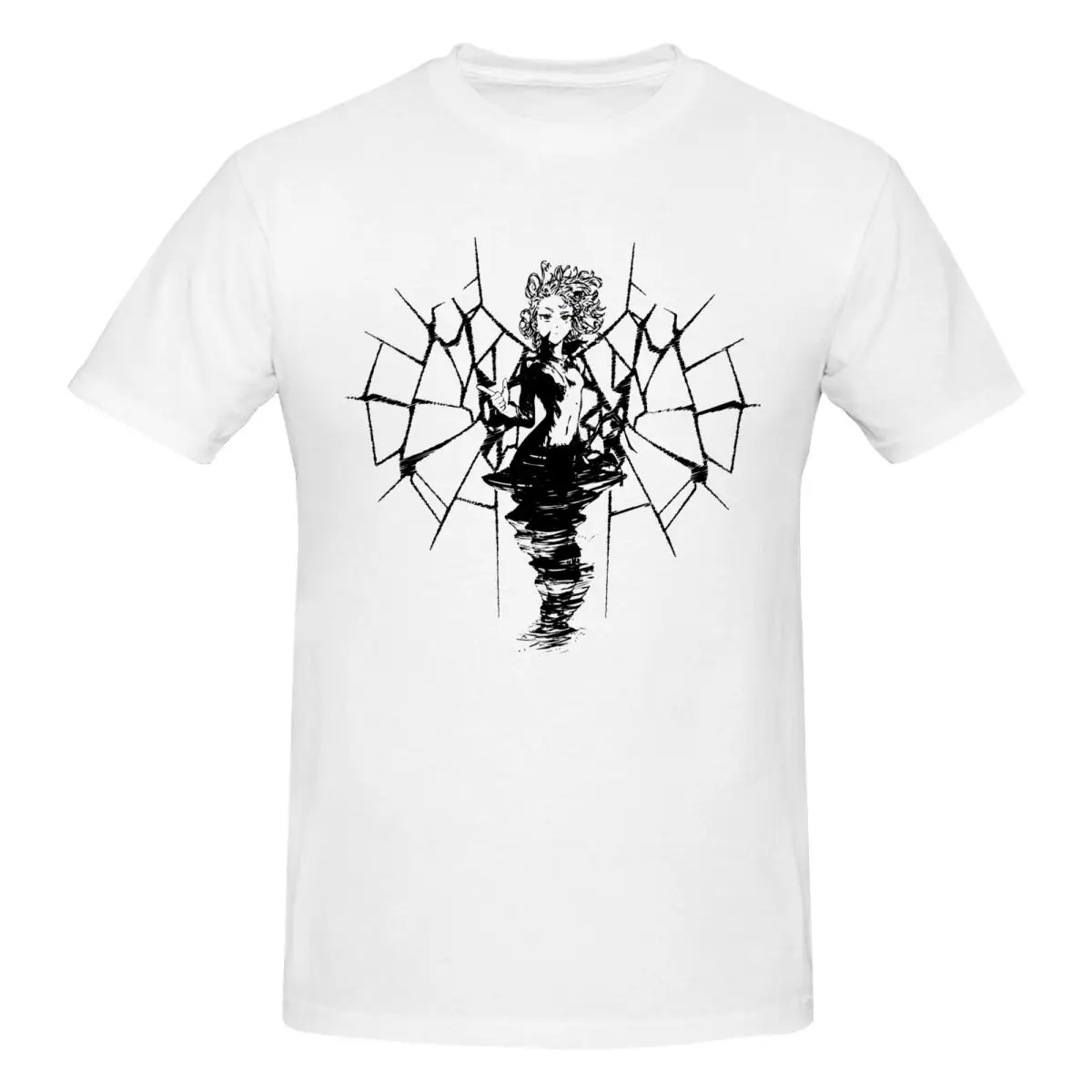 Tatsumaki One Punch Man Vintage T Shirts Graphic Y2K Anime Crewneck T Shirt For Men Women Clothing