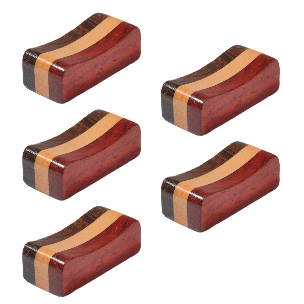 

5 Pcs Chopstick Holder Wooden Rest Stand Fork Spoon Tableware Rack Home Party Wedding Celebration Pillow Shape