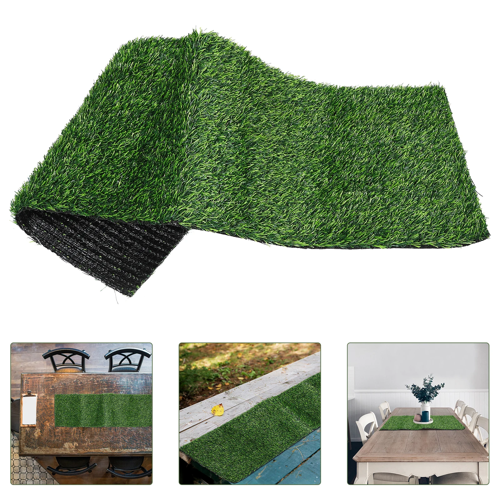 

Faux Grass Table Runner Green Grass Tablecloth For Wedding Birthday Banquet Spring Summer Autumn Decor Artificial