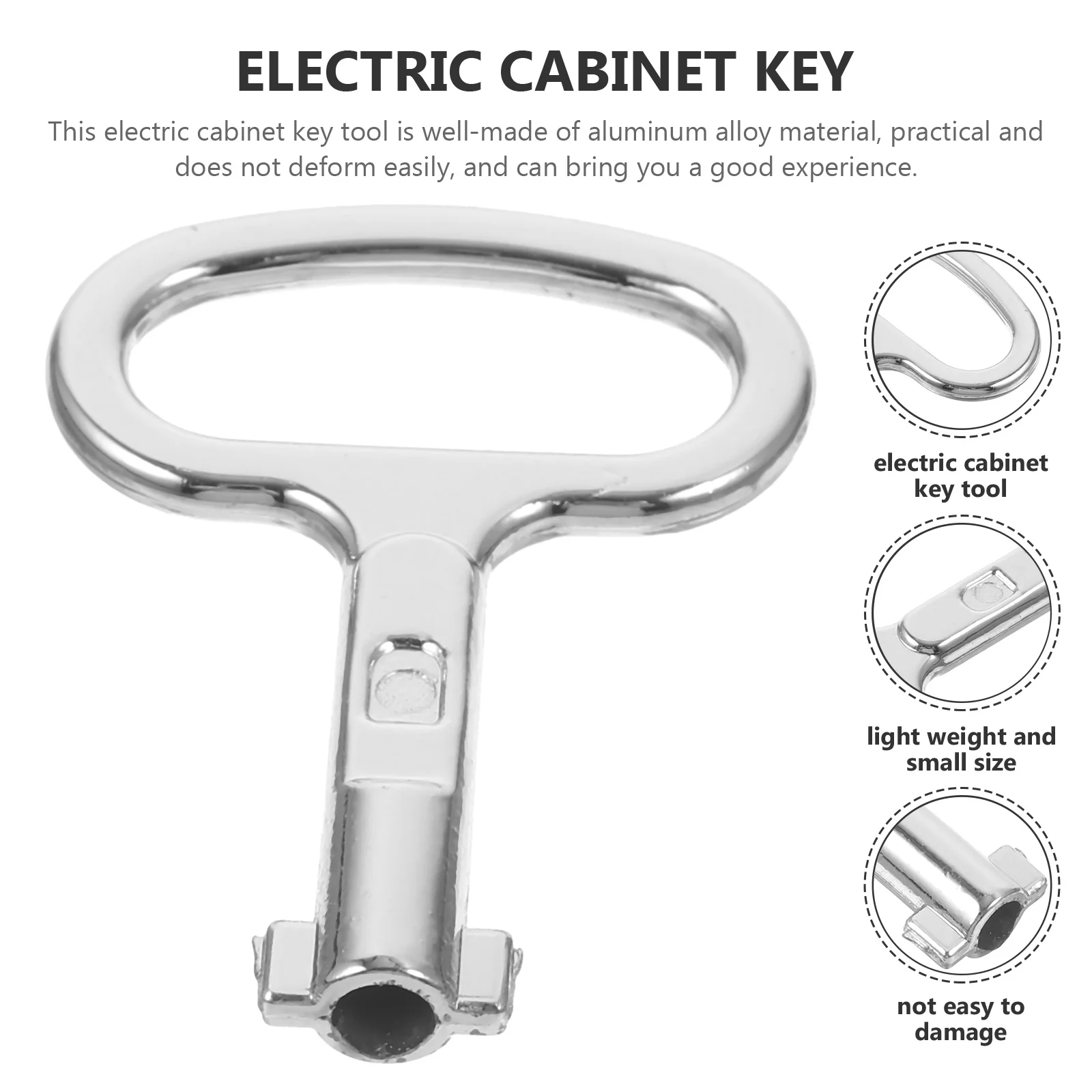 

6Pcs Electric Cabinet Keys Aluminum Alloy Utility Keys for Water Gas Meter Box Radiator Vent Bleed Key Gas Key for Meter Reading