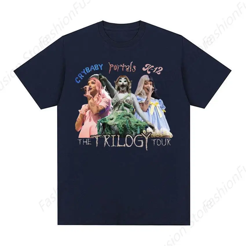 

Singer Melanie Martinez The Trilogy Eras Tour T Shirts Mens Clothing Casual Outdoor Tee Tops for Daily Shirts Streetwear T-Shirt