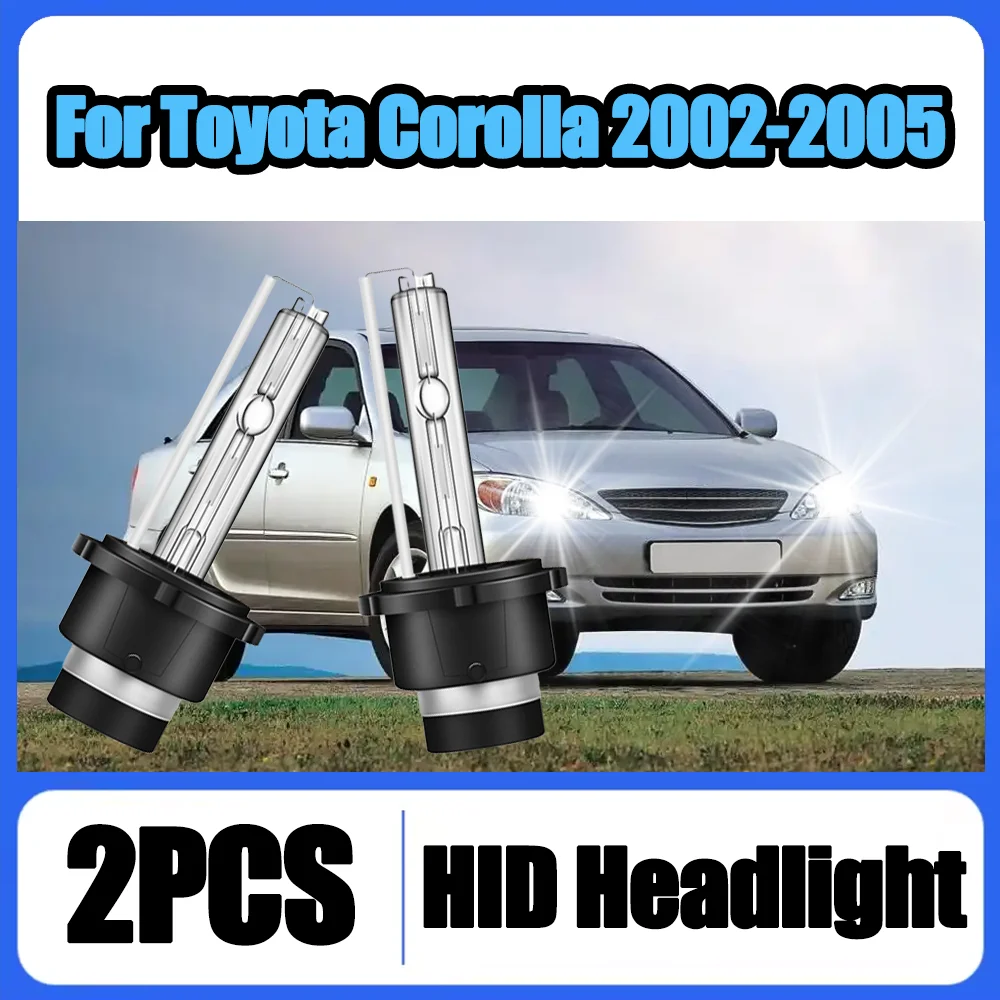 2 قطعة D2S زينون العلوي أضواء السيارة 12 فولت التوصيل والتشغيل مصابيح زينون 6000 كيلو الأبيض عالية الطاقة لتويوتا كورولا 2002 2003 2004 2005