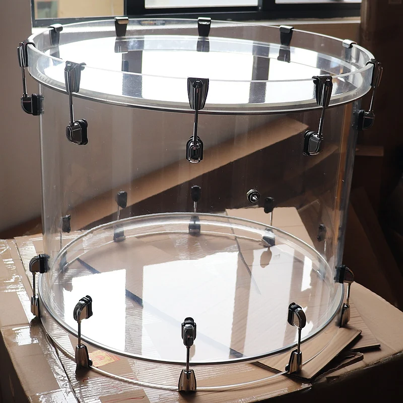 12x8 inch 16x16 inch 20x18inch acrylic drum floor completed drum transparent color