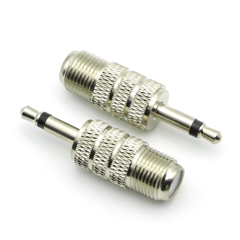1/2/5PCS F Weibliche Jack auf 3,5mm Mono 1/8 "Stecker RF Koaxial Adapter RF Anschlüsse FM Antenne Stecker – Detail 6