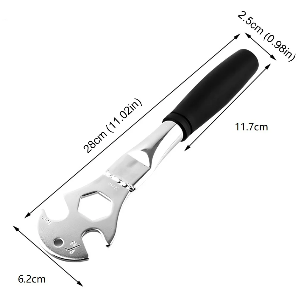 Bicycle Pedal Wrench Extra Long Handle MTB Road Mountain Bike Pedals Install Remover Removal Replace