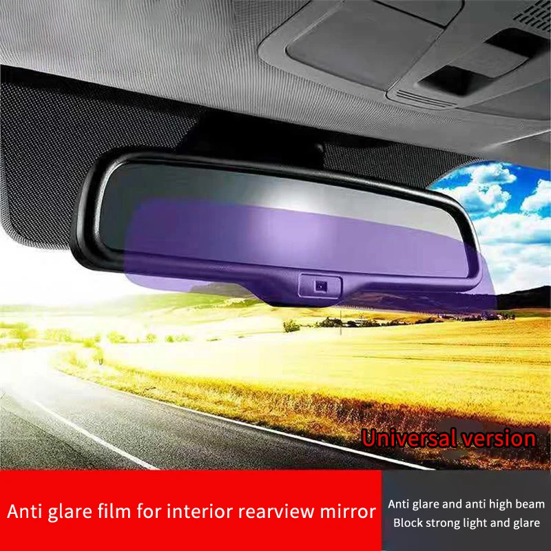 

1 Set Rearview Mirror Anti Fog Film Anti-glare Car Interior Mirror Film Auto Night Reversing Glare Protection Sticker