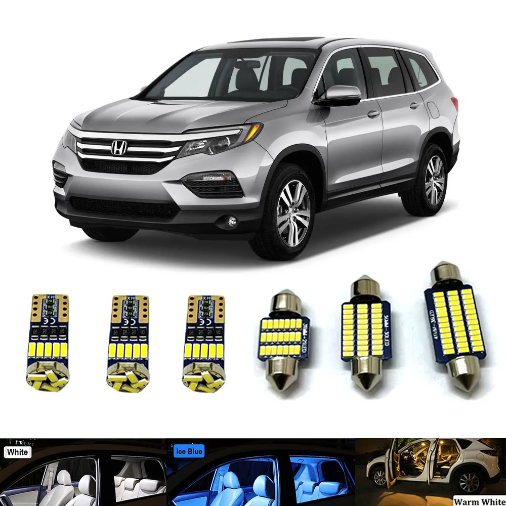 

Светодиодный внутренний светильник автомобиля для HONDA Odyssey Passport Pilot Prelude Ridgeline S2000 City 1988-2016 2017 2018 2019 2020 2021 Canbus