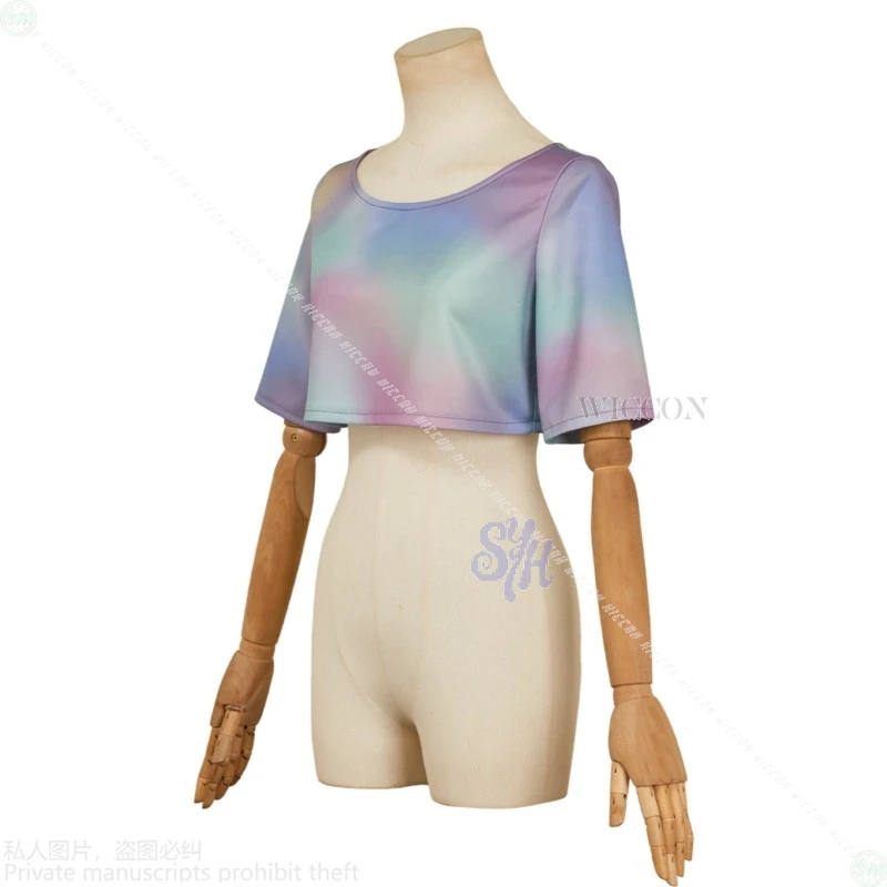 أبدا أكثر أنيمي فيلم الأربعاء تأثيري مثير بيكيني JK موحدة أزرق أسود مخطط عميق الخامس معطف فستان قصير الفتيات هالوين