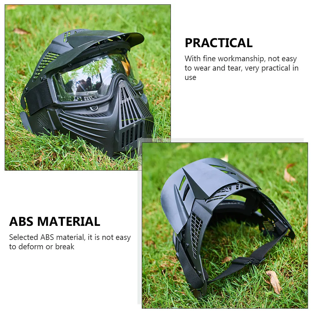

Archery Mask Fine Workmanship Outdoor Safety Breathable Practical to Use -shield Abs