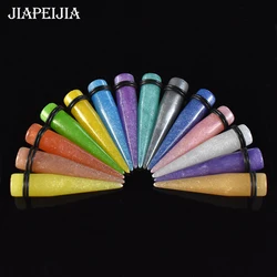 4-30mm Colourful Acrylic Ear Gauges Ear Tapers Tunnel and Plugs Stretcher Expander Body Piercing Jewelry