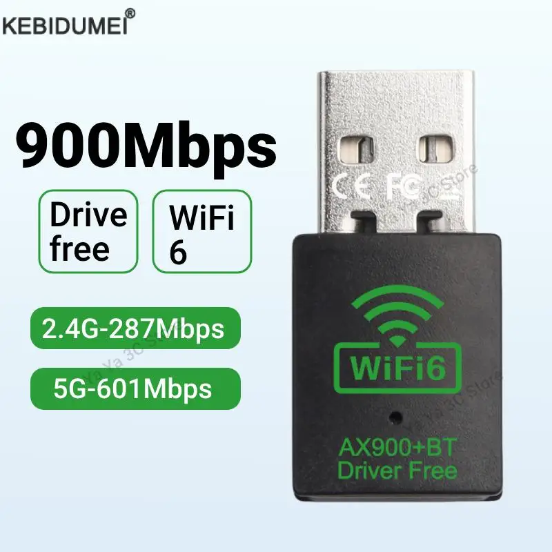 

900 Мбит/с USB Wi-Fi Bluetooth-адаптер 2 в 1, двухдиапазонный Wi-Fi ключ 2,4G/5 ГГц, высокоскоростной беспроводной сетевой приемник, ПК, ноутбук