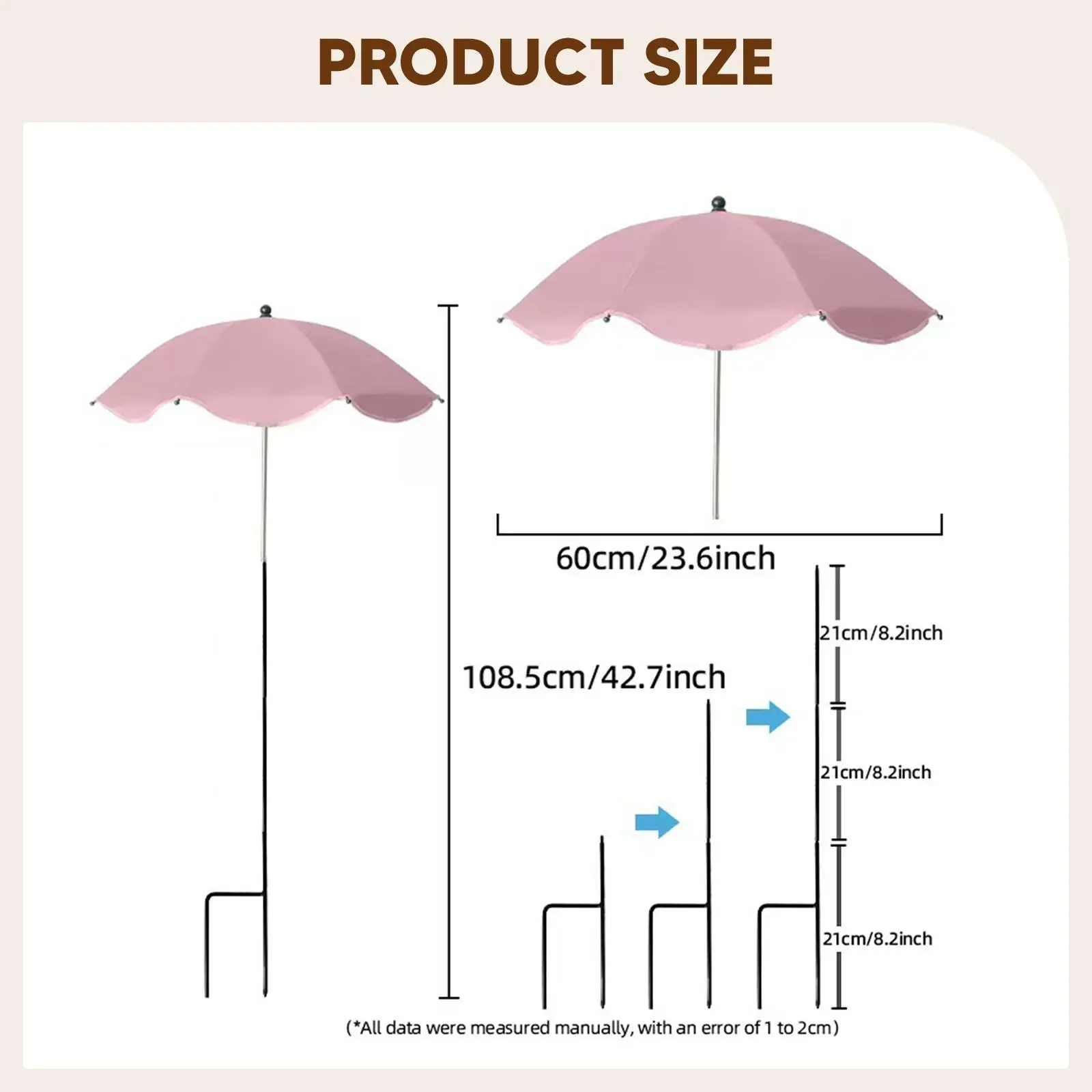 Guarda-chuva para plantas 23,6 polegadas, leve, à prova de chuva, versátil para vasos de plantas