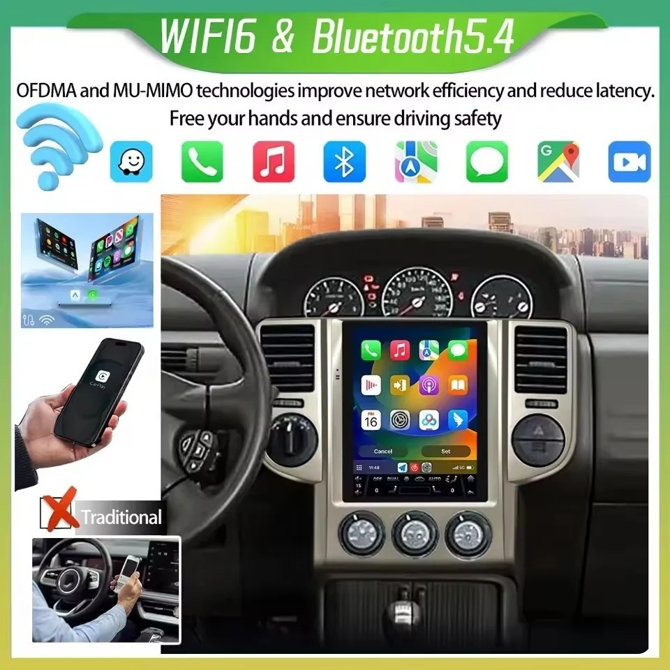 Android Car Radio For NISSAN X-trail T30 2008-2010 Multimedia Video Player GPS Navigation QLED Touch Screen Head Unit