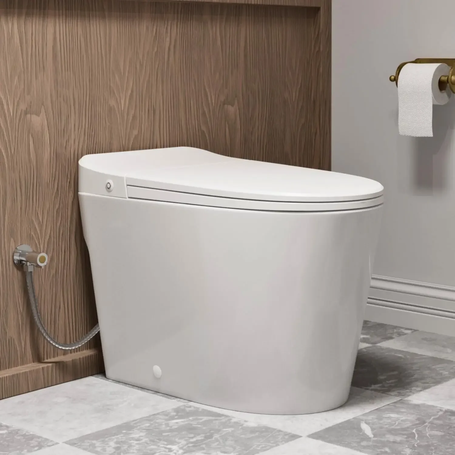 Non Electric Toilet, 1000g Map & 1.0 GPF, 17.3