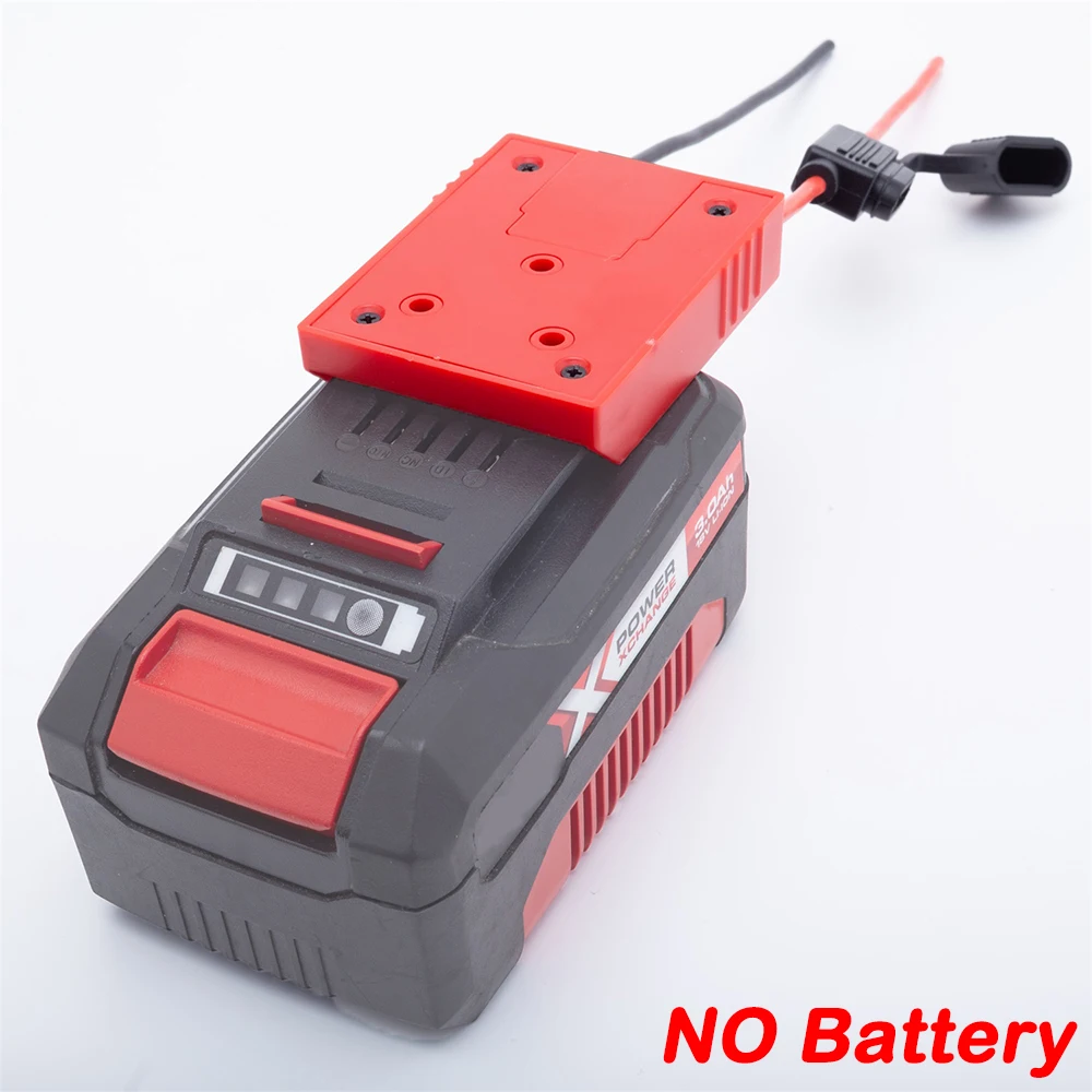 Adaptador de Bateria Faça Você Mesmo para Bateria de Lítio Ozito Power X-change 18v com Fusível Acessórios de Ferramenta de Roda Elétrica sem Bateria