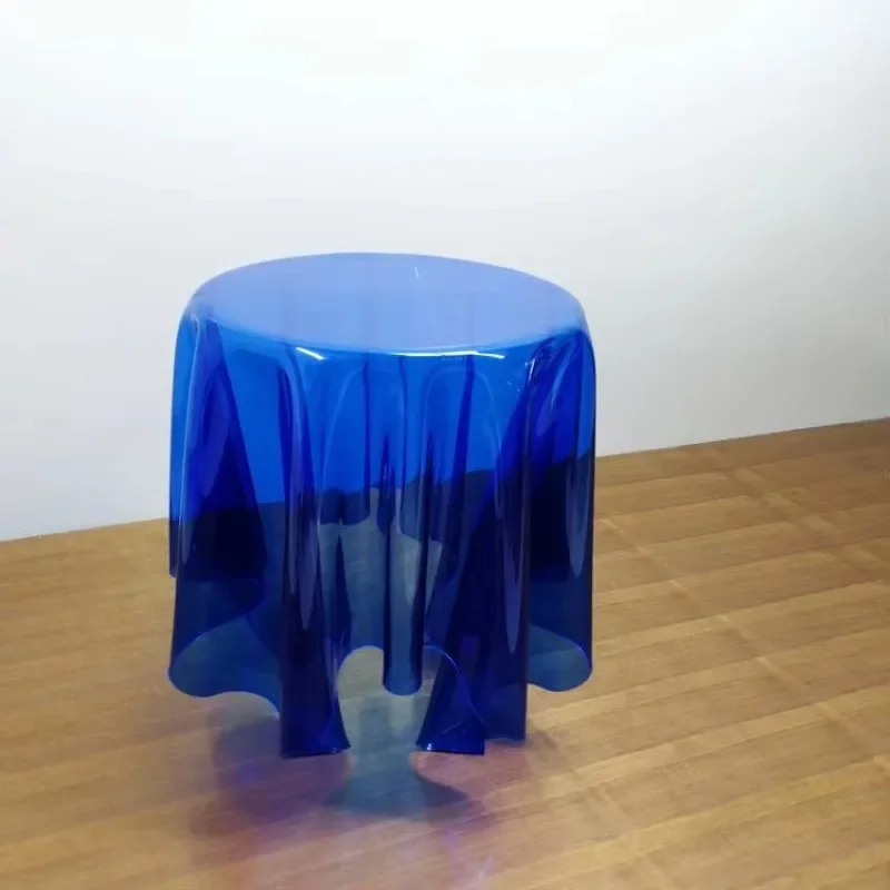 High quality acrylic transparent waterfall side table